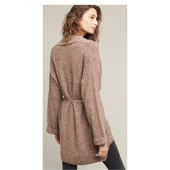 Anthropologie Moth Vallon Ribbon Tie Cardigan Sweater Wool Blend Size Small - Picture 4 of 12